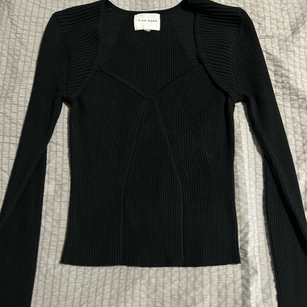 Black long sleeve top Very comfy
